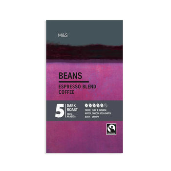 M & S Fairtrade Medium klassische Kaffeebohnen 227G