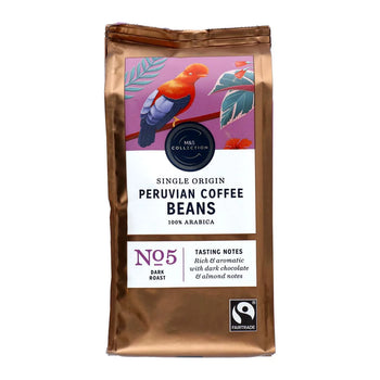 M & S Fairtrade peruanische Kaffeebohnen 227G