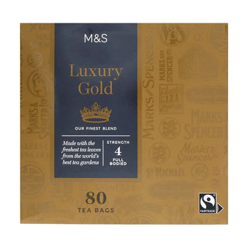 M & S Fairtrade Luxus Gold Teebeutel 80 pro Pack
