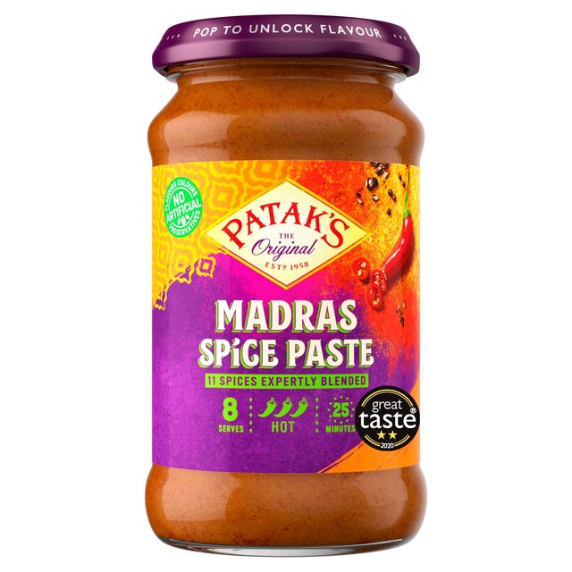 Pasta de especias Madrás de Patak 283g 