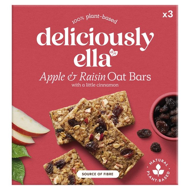 Délicieusement Ella Apple Raisin & Cinnamon Oat Bar Multipack 3 x 50g