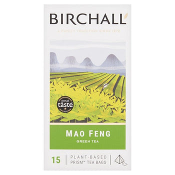 Birchall Mao Feng Grüne Teebeutel 15 pro Packung