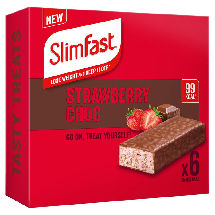 Slimfast Core Strawberry Choc Snack Bar 6 x 25 par paquet