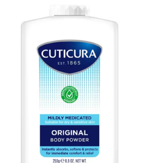 Cuticura leicht medizinisches Talkumpulver 250 g