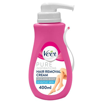 Veet Haarentfernung Creme Körper und Beine empfindliche Haut 400 ml