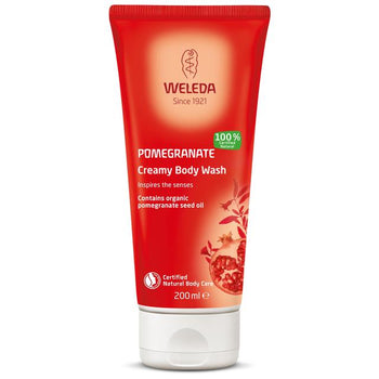 Weleda natürlicher Granatapfel creme Körperwäsche veganer 200 ml