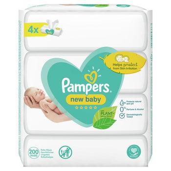 Pampers neue babysensitive Babytücher 4 x 50 pro Pack