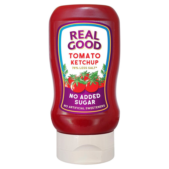 Real Good No Agregado Ketchup de tomate de azúcar reciclable 310g