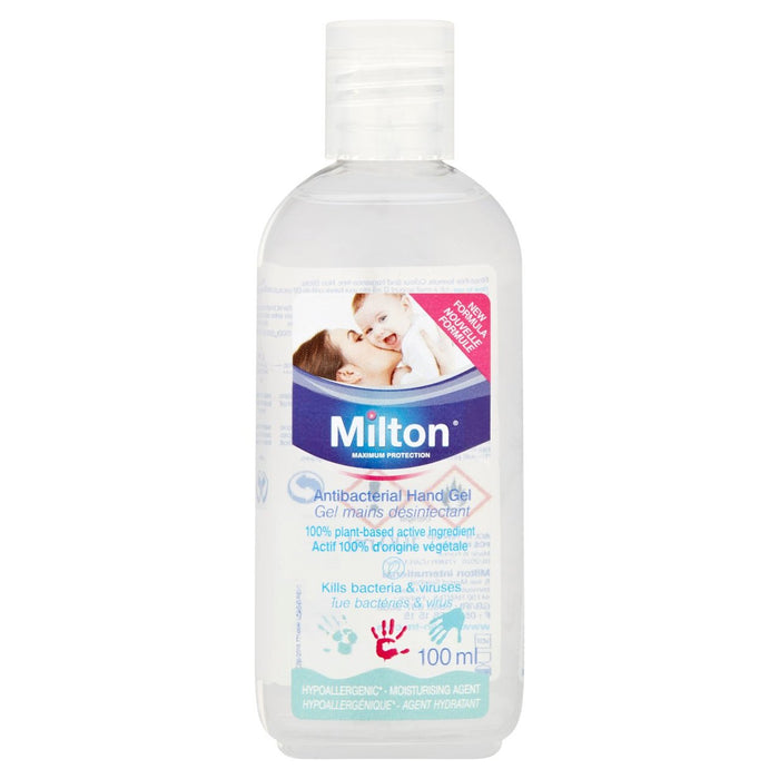 Gel de main anti-bactérien de Milton 100 ml