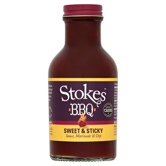 Stokes salsa de barbacoa dulce y pegajosa 325g