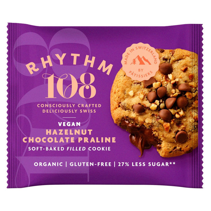 Rhythm108 Hazelnut Chocolate Praline suave horneado galleta llena de horno 50g