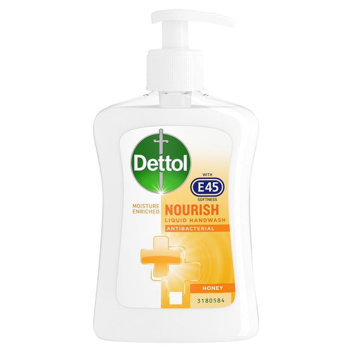 Dettol E45 nähren flüssige Handwäsche antibakterieller Honig 250 ml
