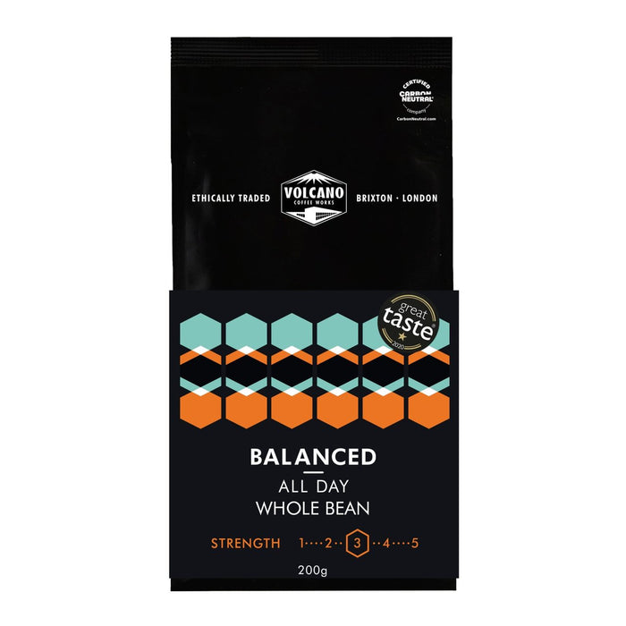 Volcano Coffee funciona equilibrado todo el día granos de café 200g