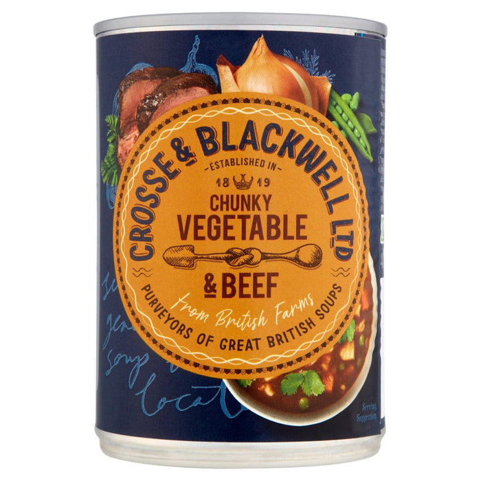 Crosse & Blackwell klobiges Gemüse und Rindfleisch 400g