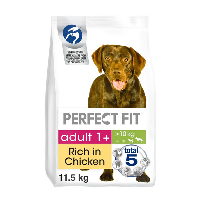 Perfect Fit Dog Dry Adult 1+ avec du poulet 11,5 kg
