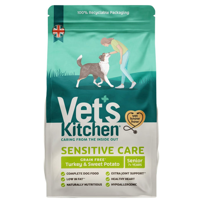 Vet's Kitchen Grain Free Senior Dry Dog Aliments Dinde et patate douce 2,2 kg