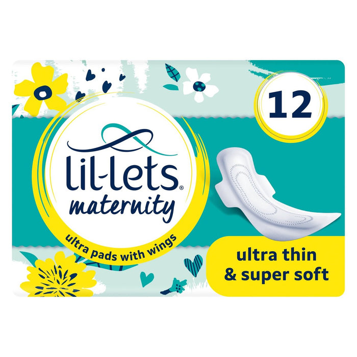 Lil-Lets Maternity Ultra Pads 12 por paquete