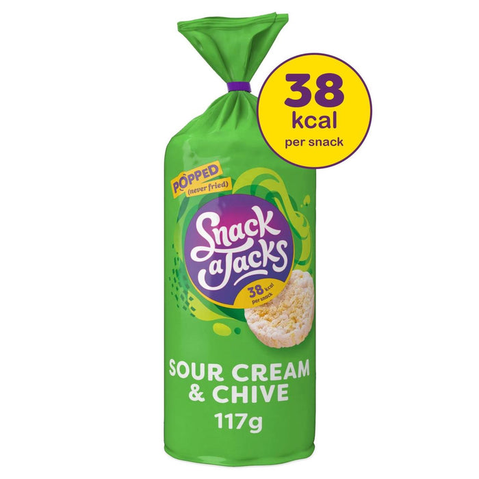 Snack A Jacks Surs Cream & Chive partage des gâteaux de riz 117g