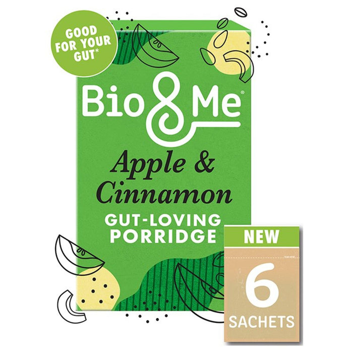 Bio & Me Gut aimant pomme et cannelle Porridge Sachets 6 x 35g