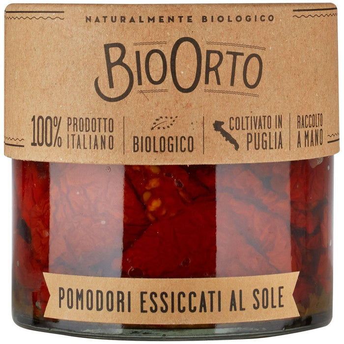 Bio Orto Organic Tomates séchées au soleil dans l'huile d'olive extra vierge 212G